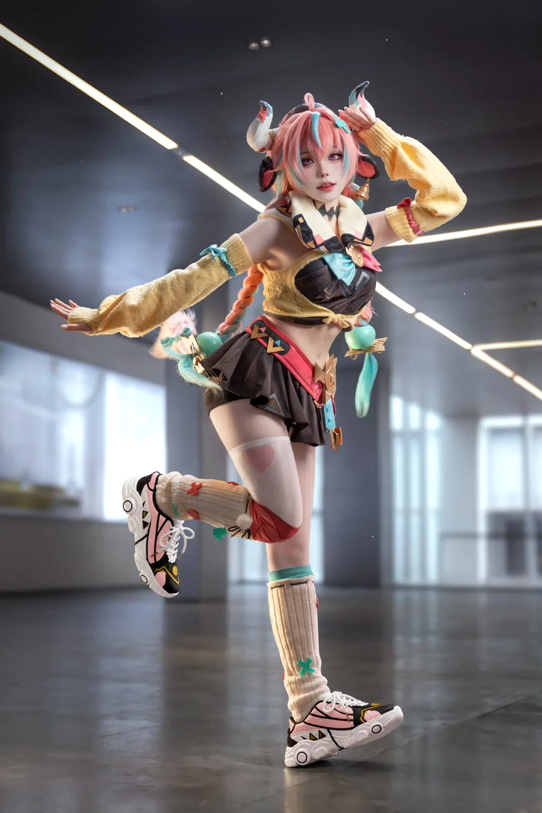 原神, 瓦雷莎cos, 原神cos, 广州萤火虫漫展, 长筒袜
