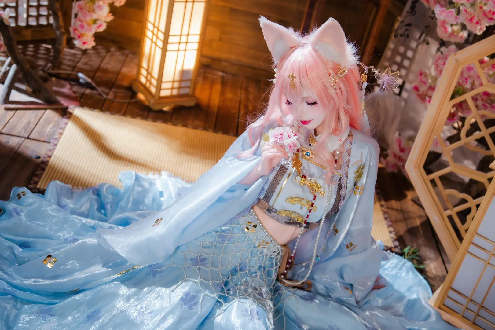【鸿雪cos】明日方舟行梦侧畔 - 猫科狐狸米缸（痴呆版） - 第2张