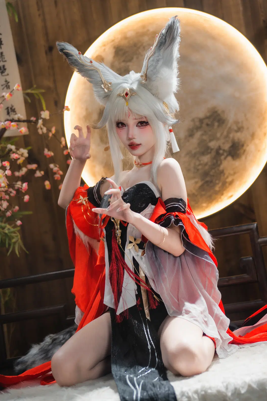 【心月狐cos】鸣潮里的狐妖，红黑配色的拍摄心得 - 猫科狐狸米缸（痴呆版） - 第8张