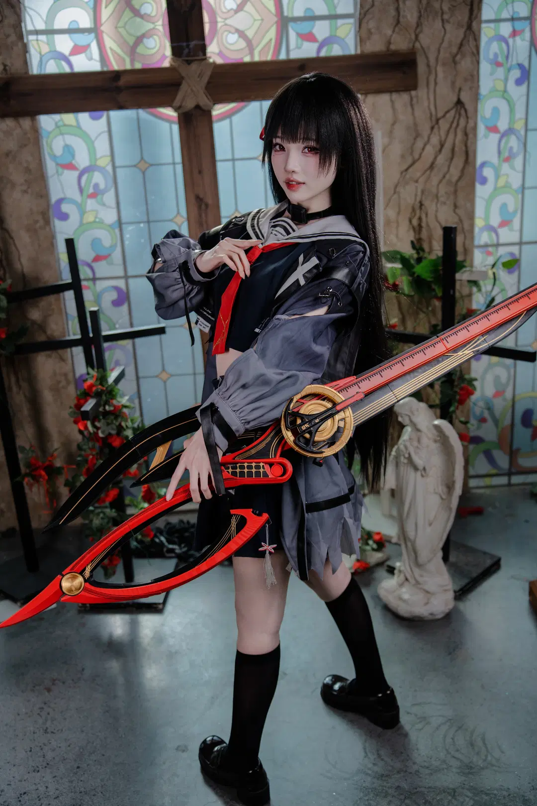 【千咲 コスプレ】『鳴潮』の残局、我が手で切り裂かん - 猫科狐狸米缸（痴呆版） - 2枚目