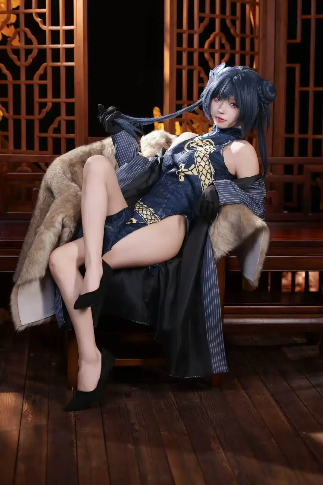 コスプレ, ブルーアーカイブ, 竜華キサキ コスプレ, チャイナドレス コスプレ, 中華風チャイナドレス