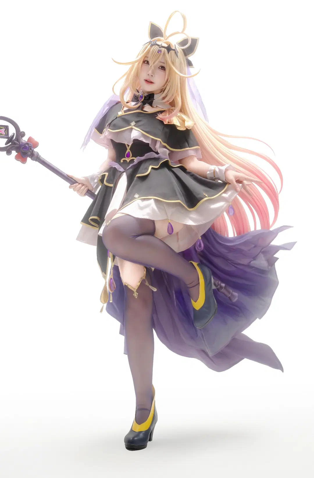 cosplay, 魔法少女, 森亚露露卡cos, 名侦探光之美少女, 丝袜