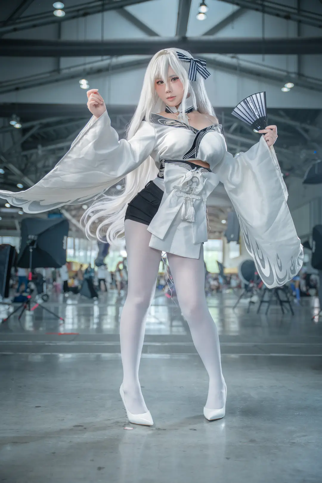 cosplay, 碧藍航線, 白絲, 白鳳cos, 中山AS漫展