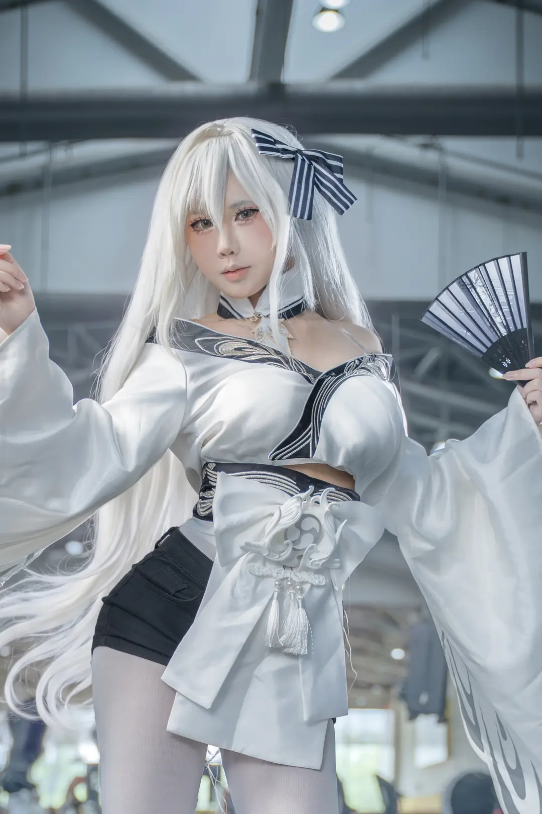 cosplay, 碧蓝航线, 白丝, 白凤cos, 中山AS漫展 - 第2张