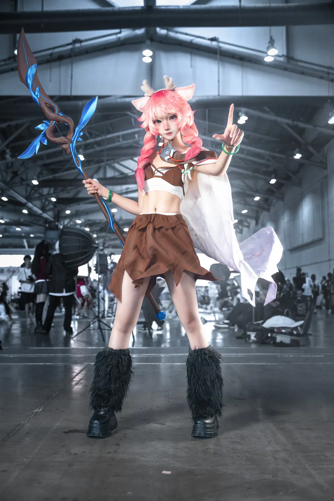王者荣耀, 瑶cos, cosplay摄影, 漫展cos, 鹿角少女