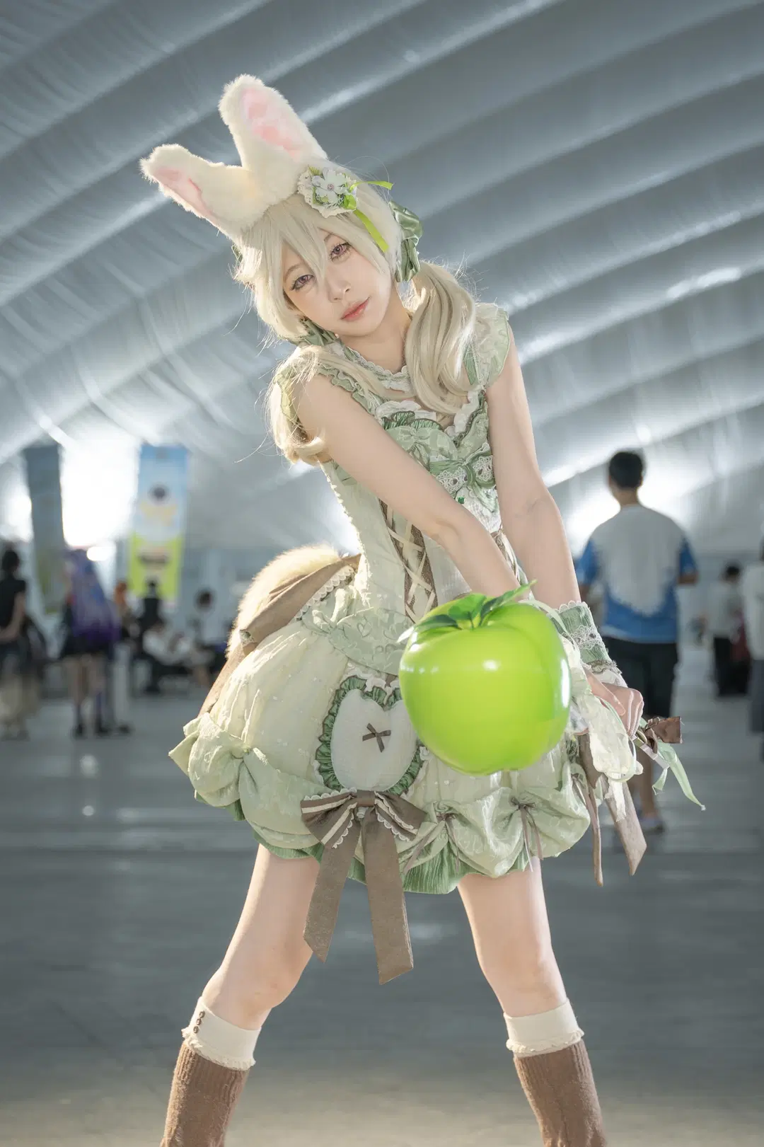 [Xiao Yu cosplay] Non-Human bunny girl arrives with a green apple by 牢底（鬼王版） - Image 2