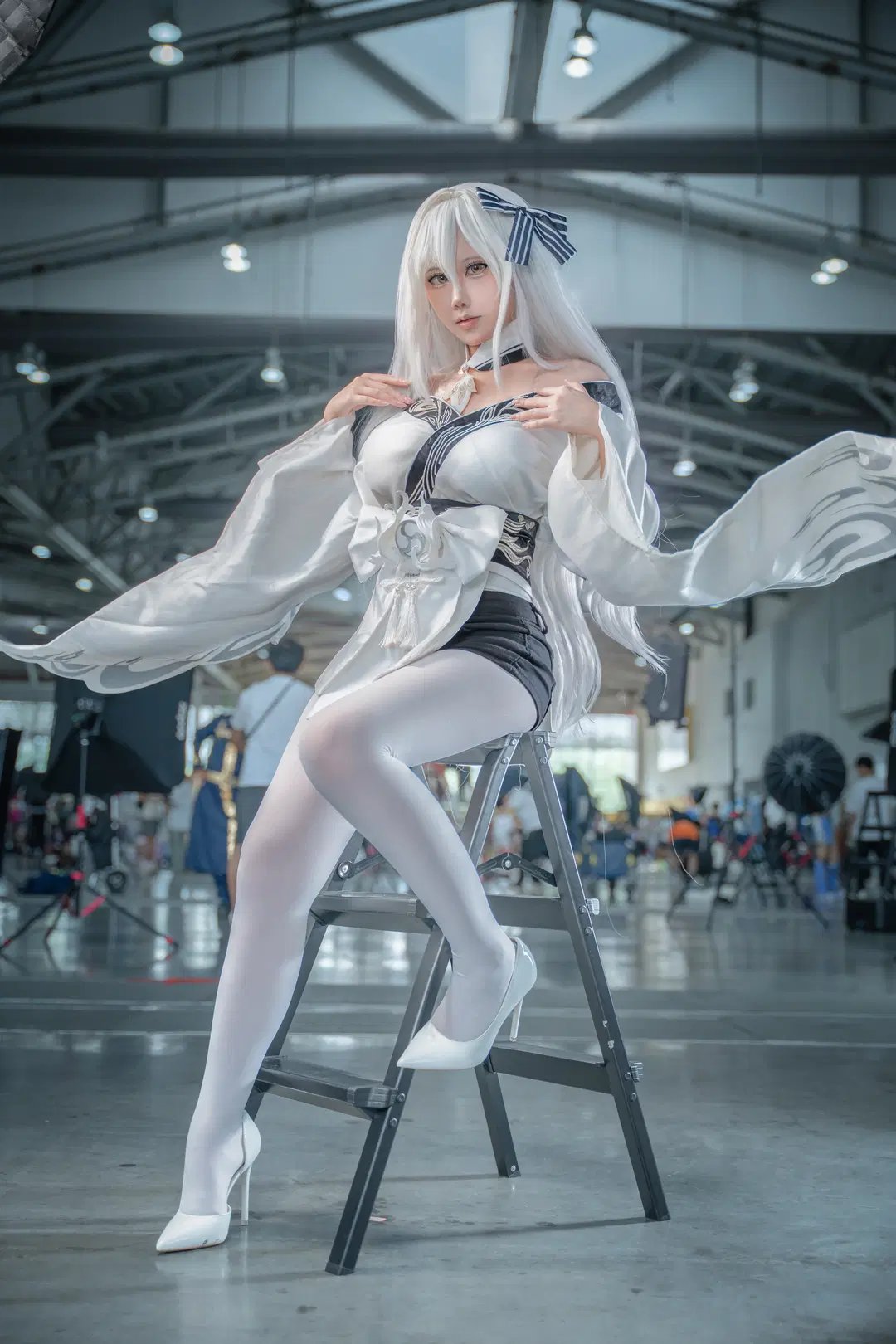 イベント写真, 白ストッキング, 少女コスプレ, ツインテール, 中山AS30