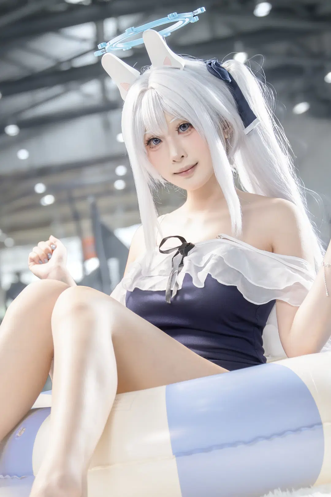 【月雪ミヤコ コスプレ】ブルーアーカイブ 中山ASアニメ展 水着撮影記録 - 牢底（鬼王版） - 2枚目