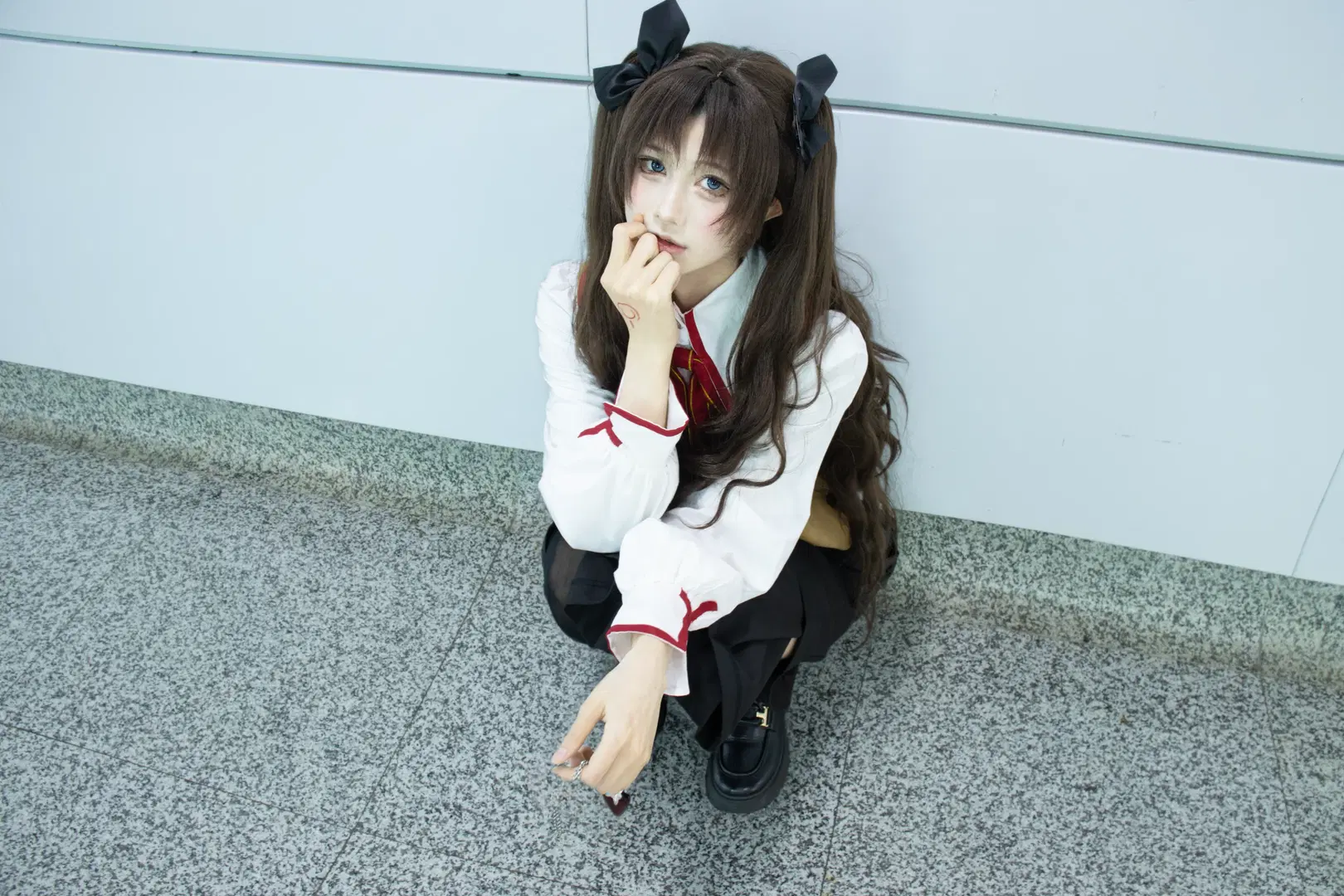 【遠坂凜cos】雙馬尾與黑絲的經典學院風還原 - 配角一奈 - 第4張