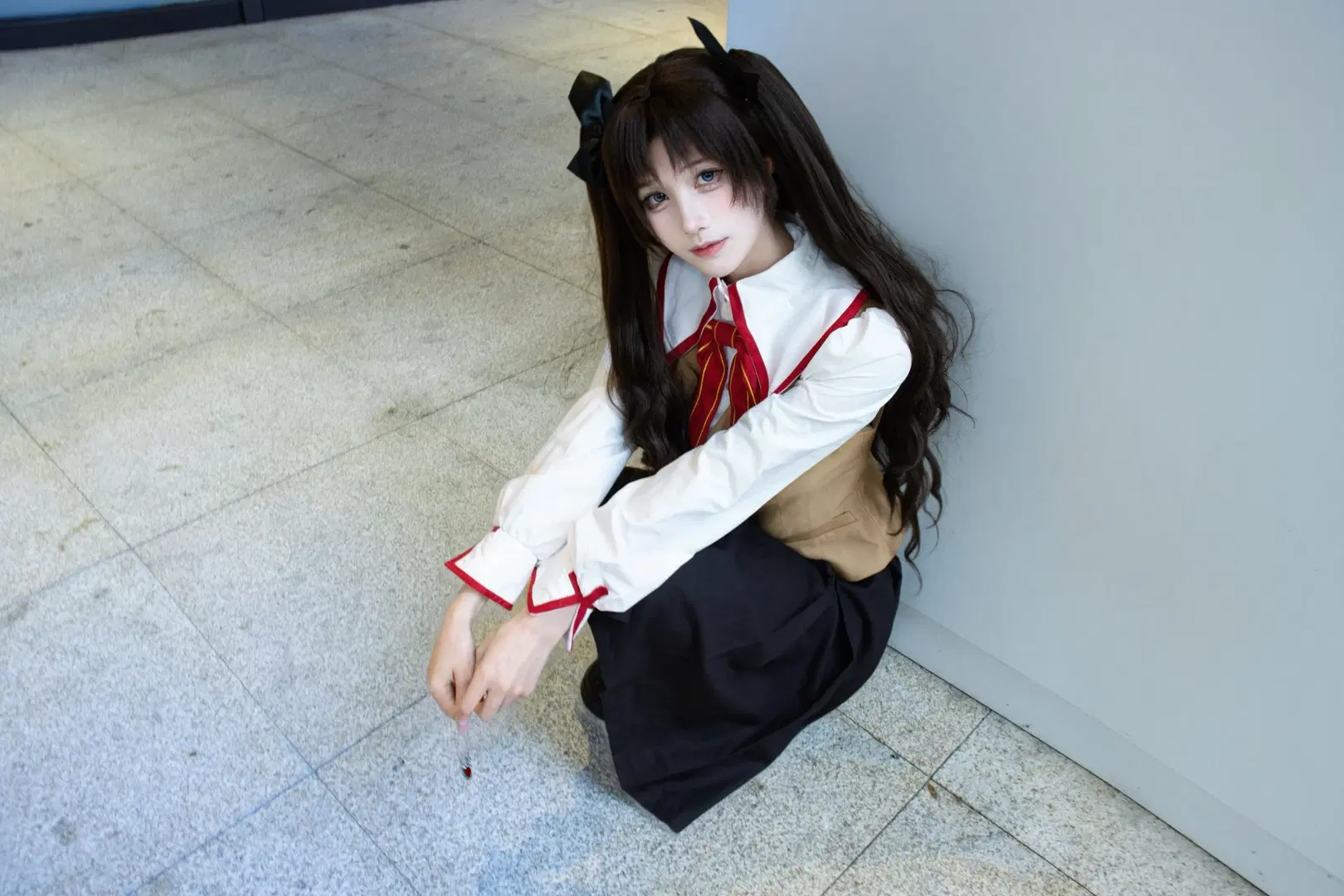 【遠坂凜cos】雙馬尾與黑絲的經典學院風還原 - 配角一奈 - 第6張