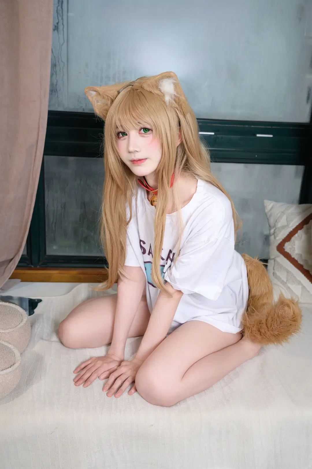 【Kinako cosplay】Catgirl Cosplay Wagging Her Tail in a Cardboard Box: A Cozy Kemonomimi Girl by 配角一奈 - Image 3