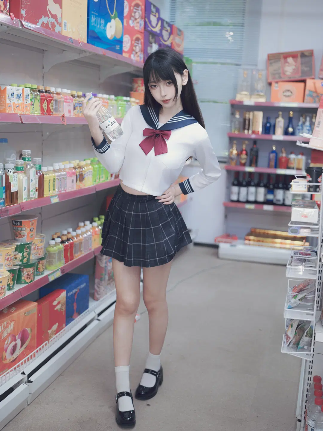 JK制服, 水手服, 日系写真, 小卖铺, 校园感