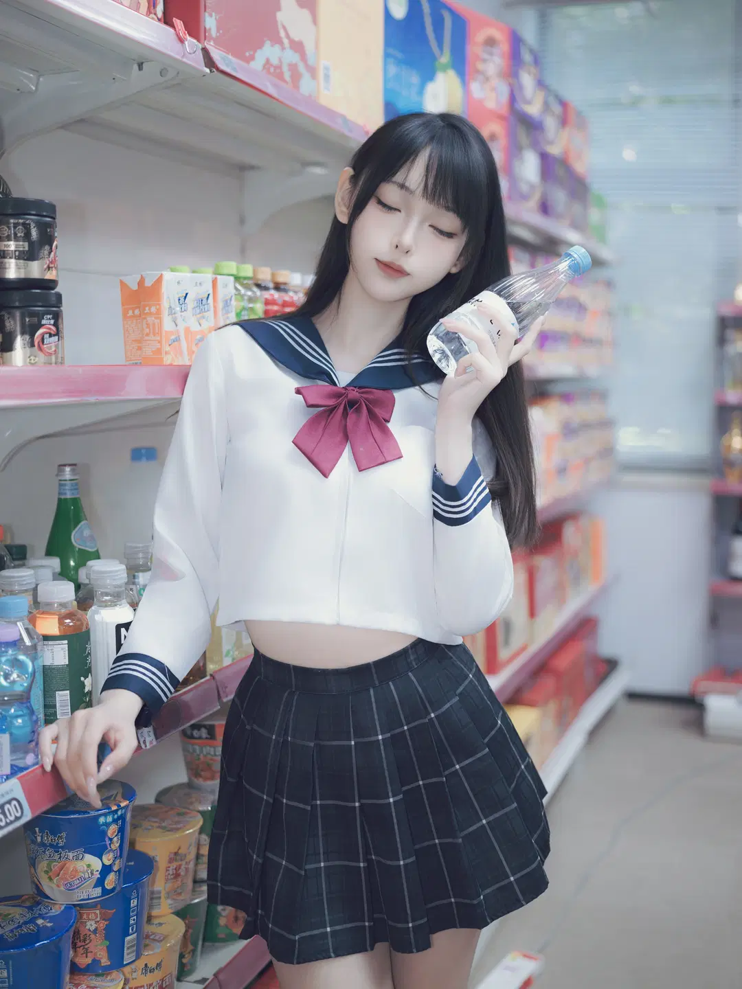 放學後小賣鋪的JK制服水手服寫真 - 星空 - 第5張