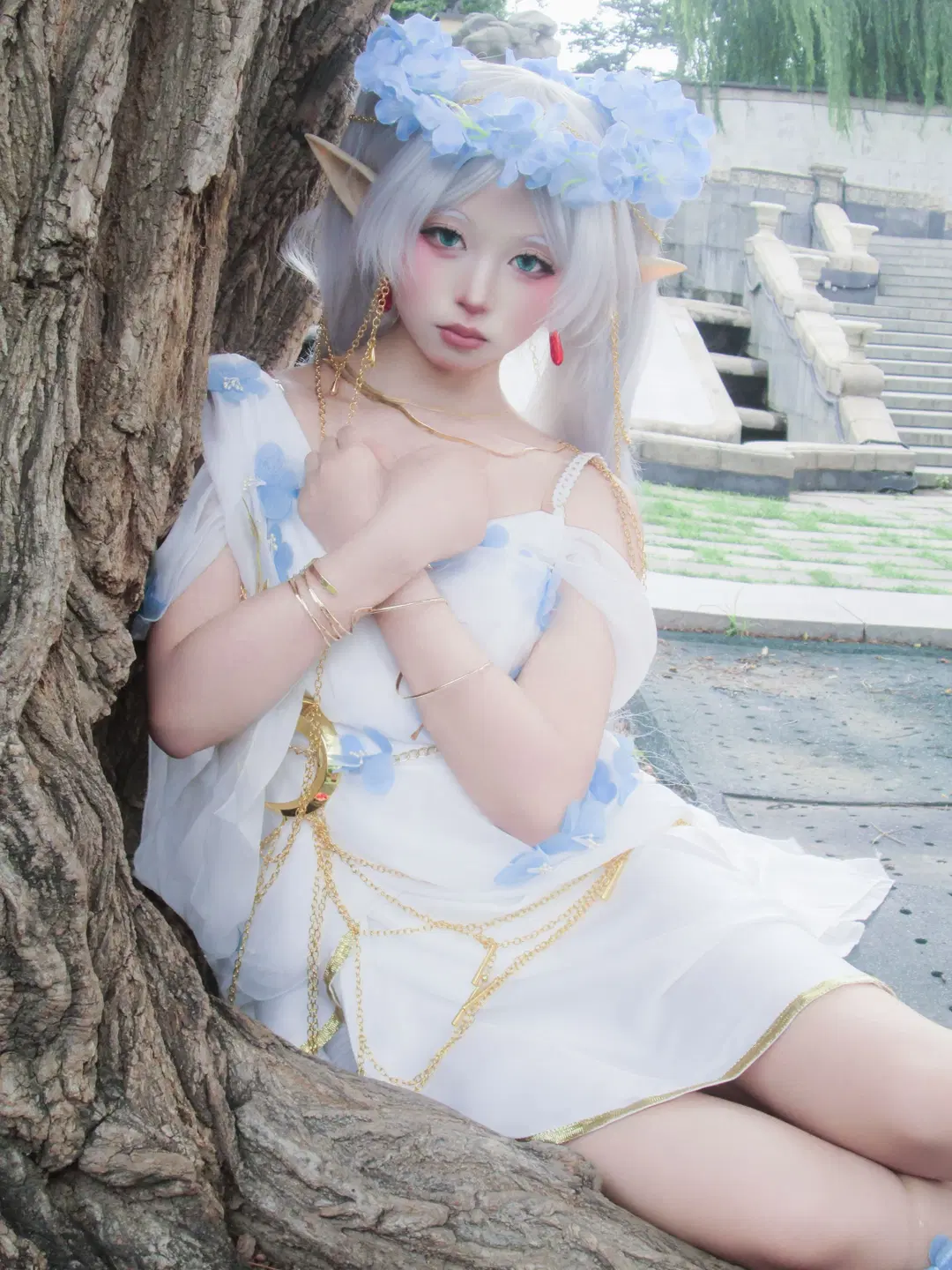 【フリーレン コスプレ】葬送のフリーレン 寒色系CCDカメラ撮影で魅せる静謐な雰囲気 - 星空 - 12枚目