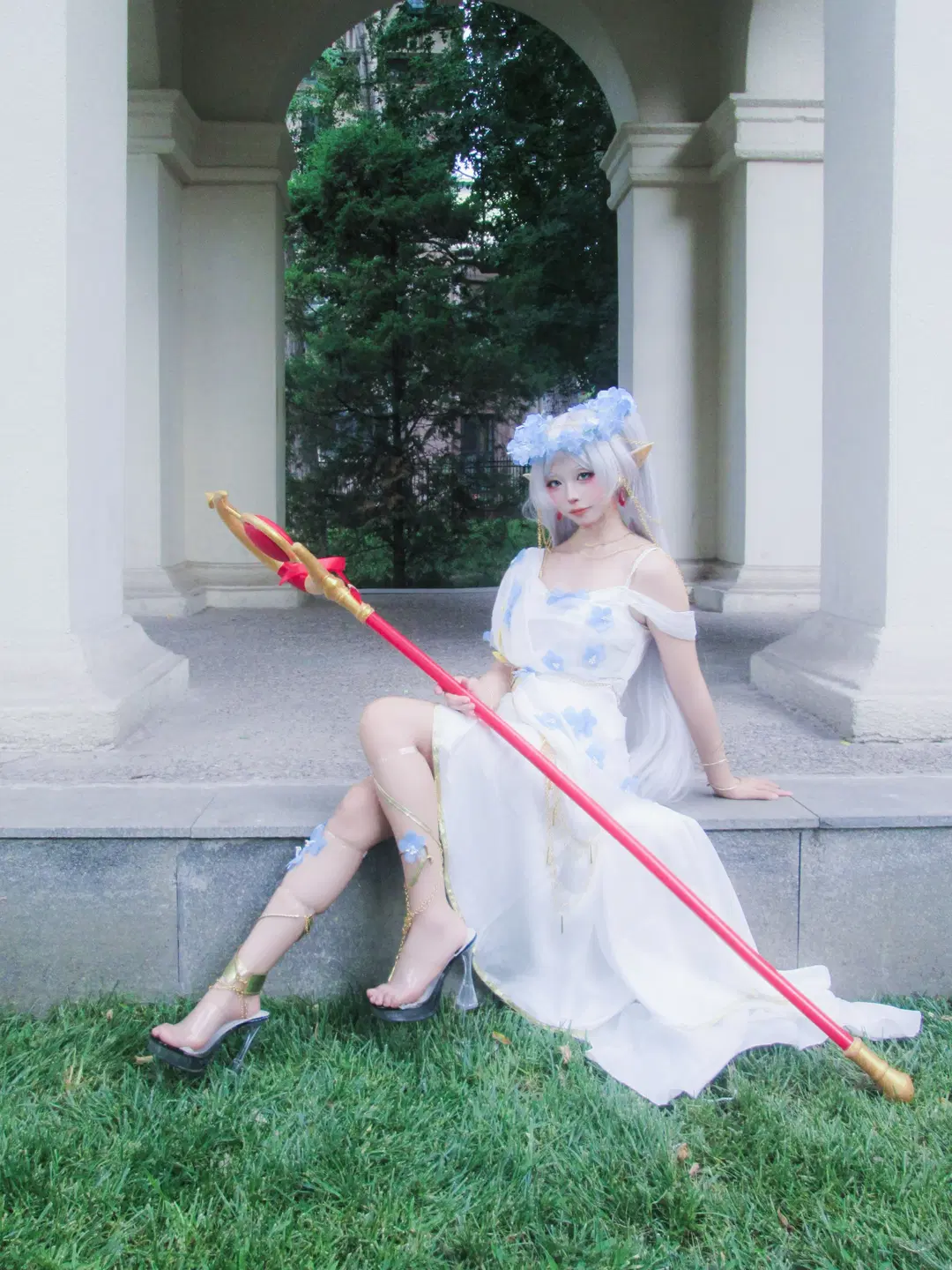 【フリーレン コスプレ】葬送のフリーレン 寒色系CCDカメラ撮影で魅せる静謐な雰囲気 - 星空 - 2枚目