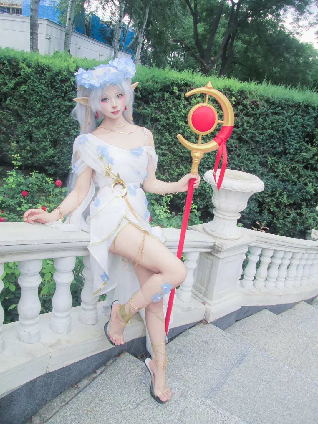 【フリーレン コスプレ】葬送のフリーレン 寒色系CCDカメラ撮影で魅せる静謐な雰囲気 - 星空 - 7枚目