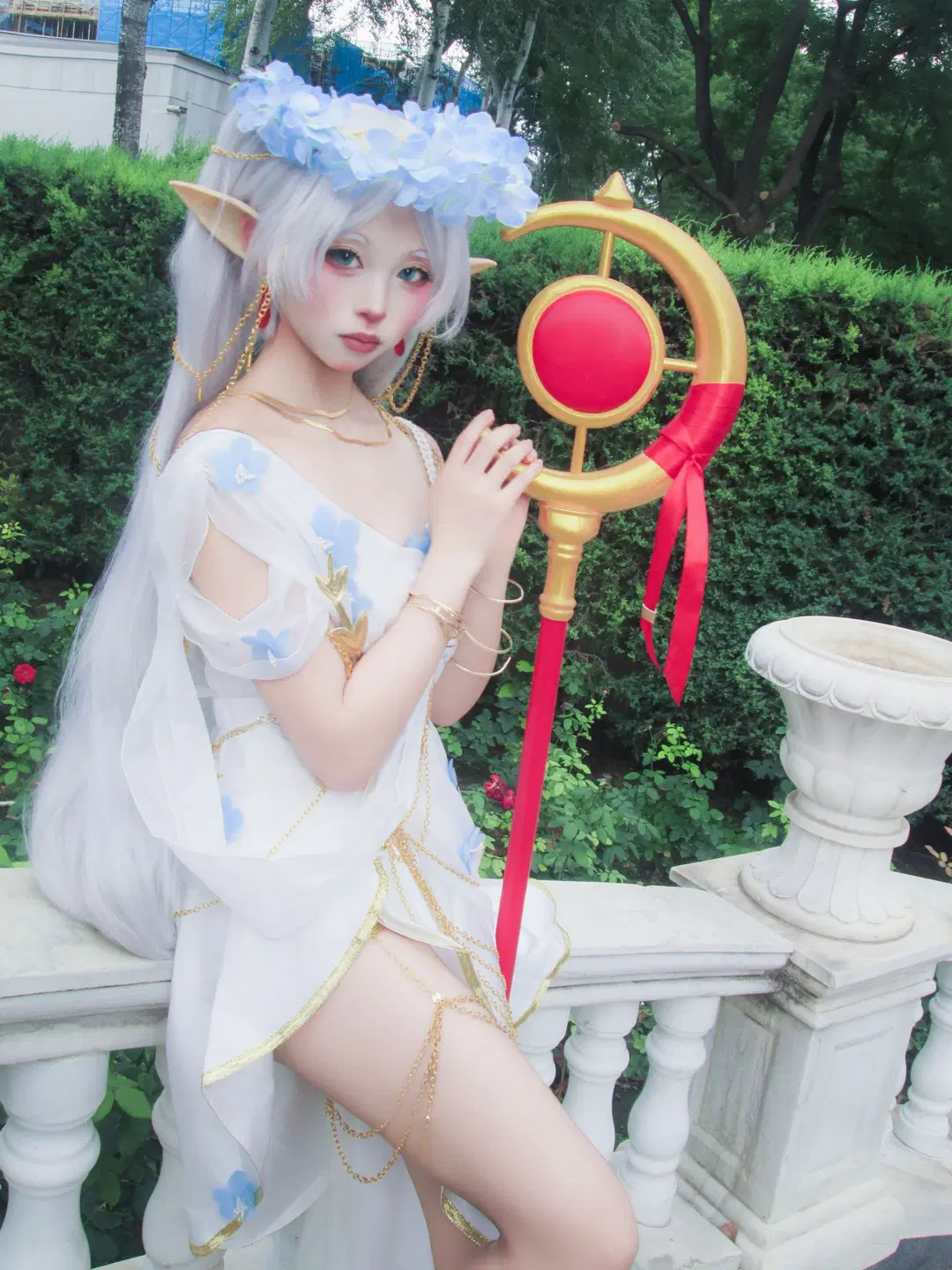 【フリーレン コスプレ】葬送のフリーレン 寒色系CCDカメラ撮影で魅せる静謐な雰囲気 - 星空 - 8枚目