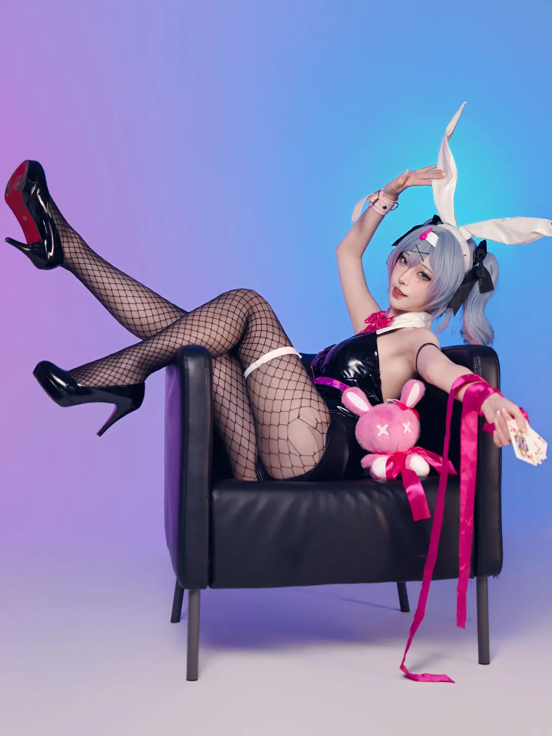 【初音ミク コスプレ】「ラビットホール」ネオンの雰囲気が漂うスタジオ撮影をシェア - 星空 - 16枚目