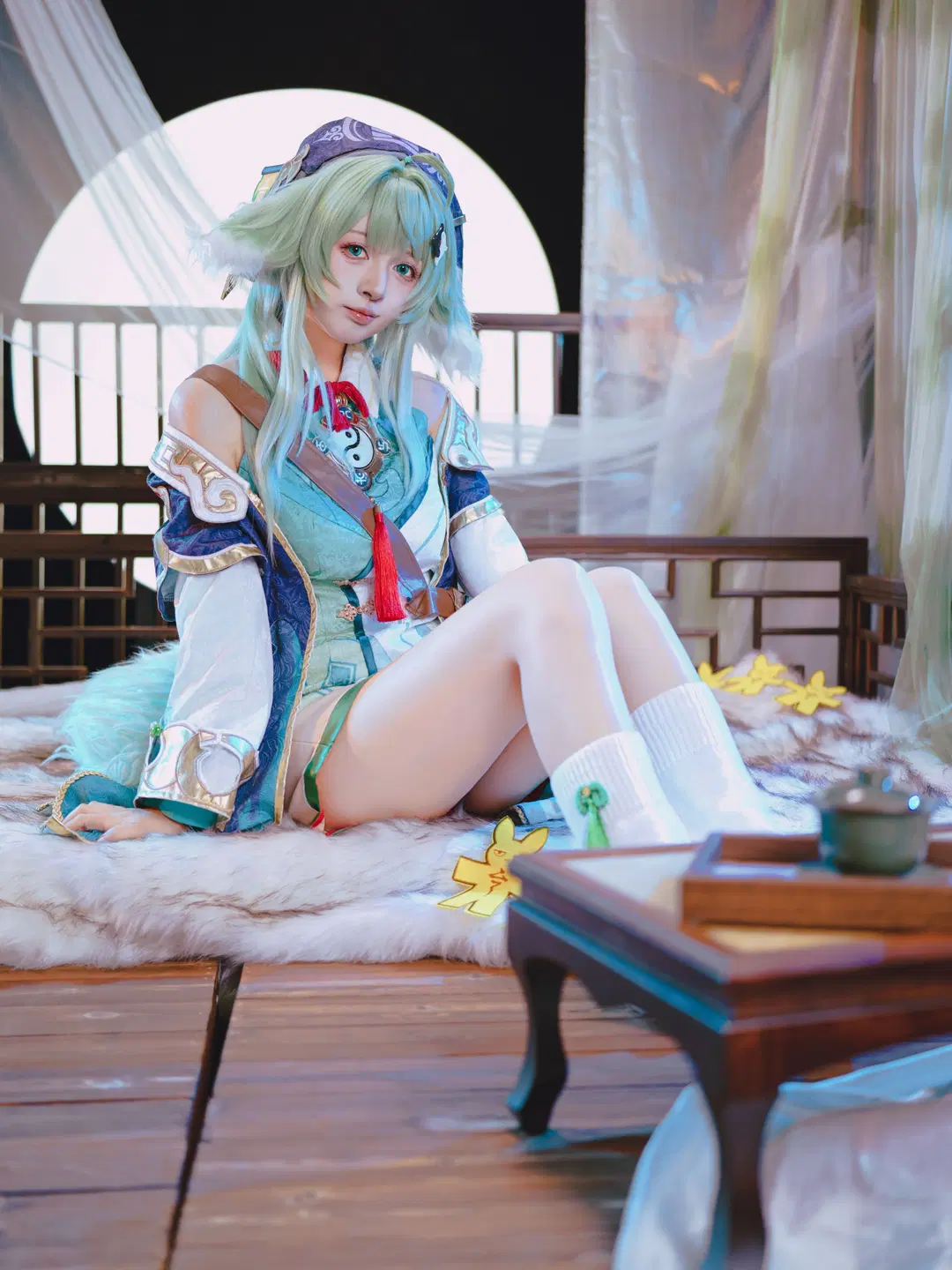 崩坏星穹铁道, 藿藿cos, cosplay正片, 古风写真, 白丝袜