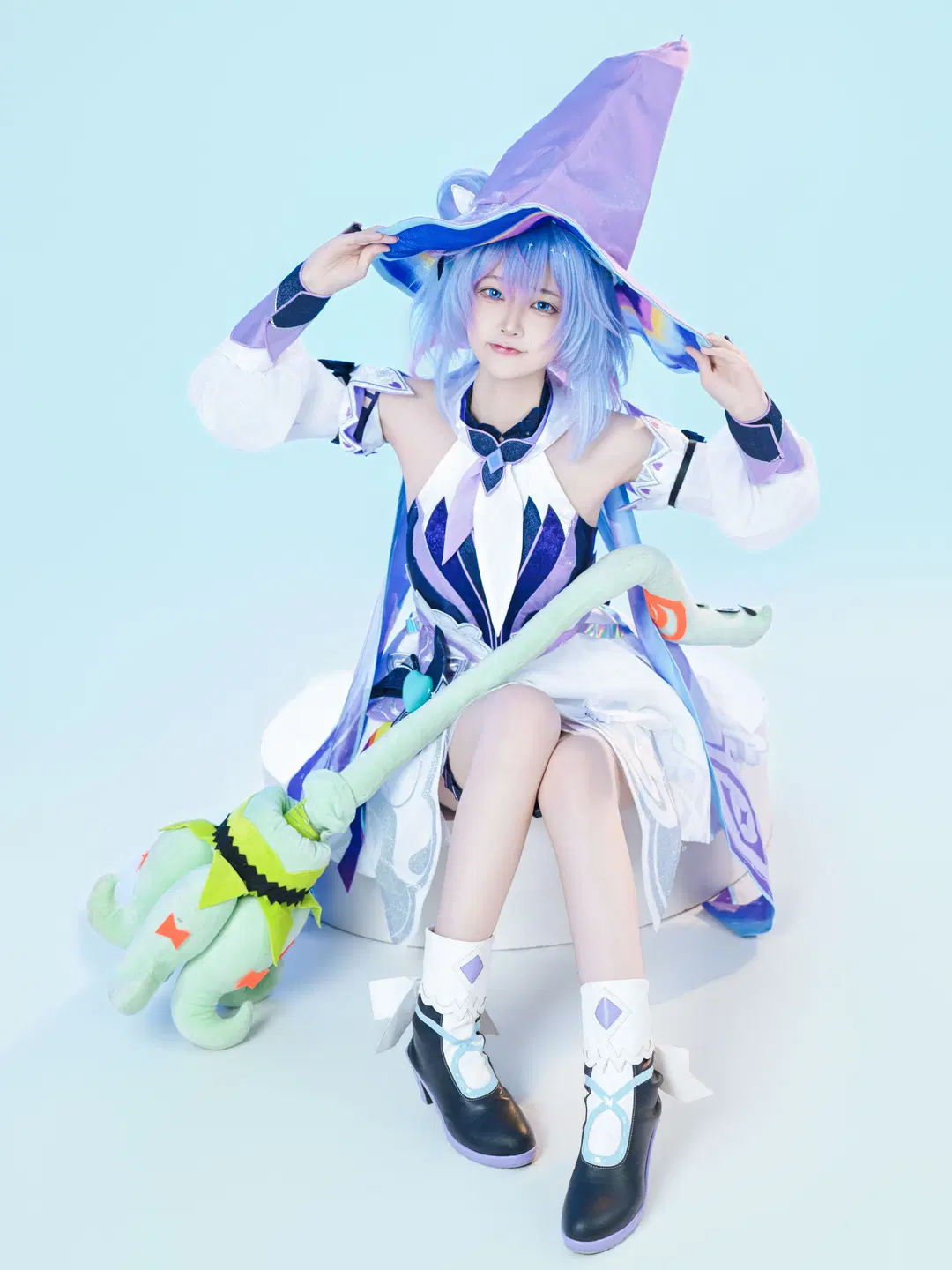 【小喬コスプレ】時の魔女の魔法の杖、本当にお茶目な相棒 - 星空 - 12枚目