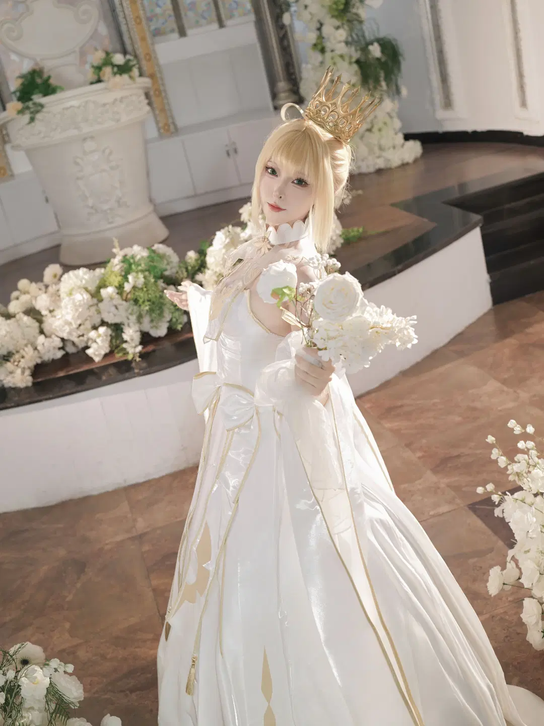 【阿尔托莉雅cos】Fate/Grand Order婚纱造型的光影记录 - 星空 - 第5张