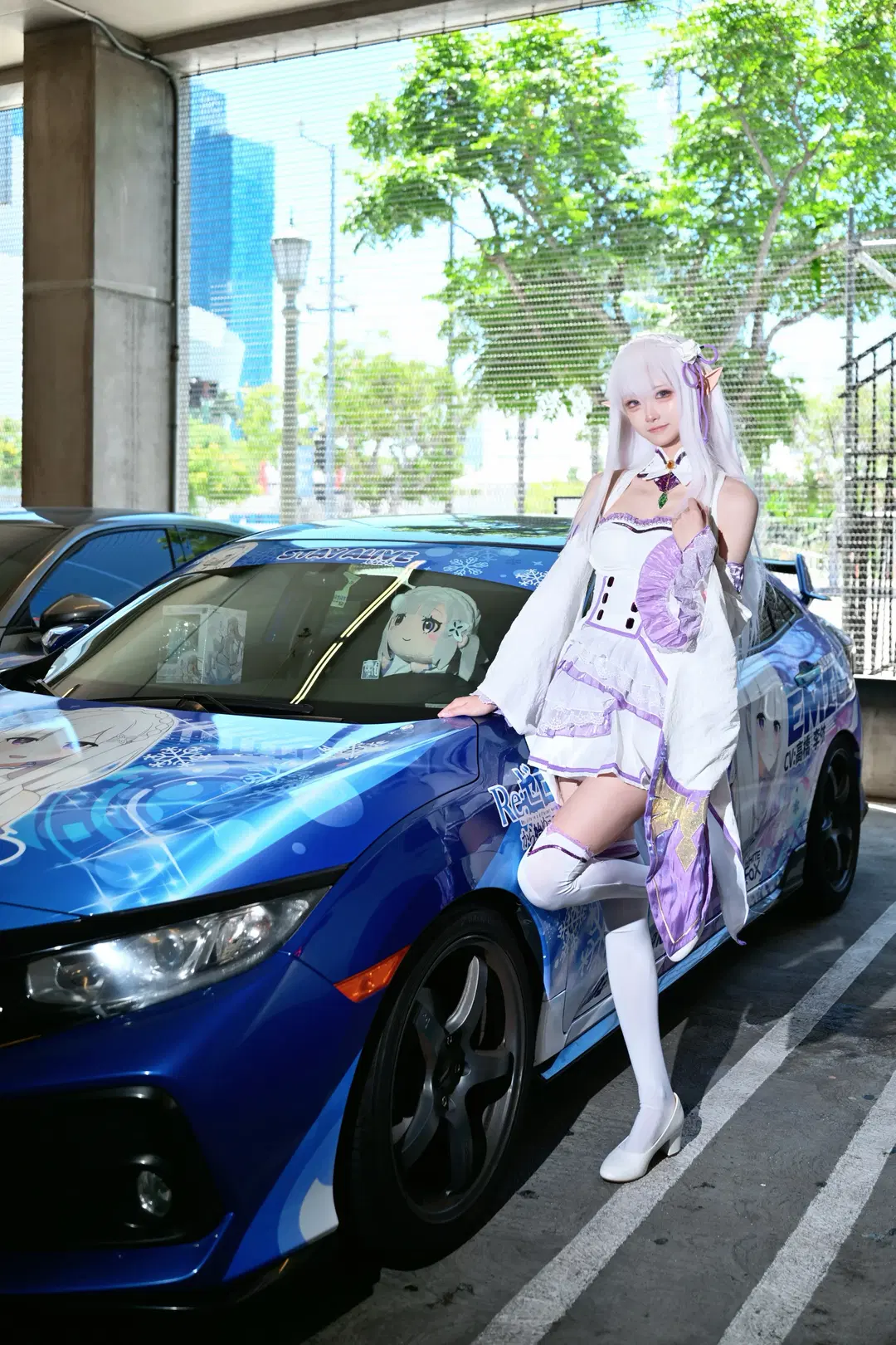 从零开始的异世界生活, 爱蜜莉雅cos, 白丝, AX2026, 痛车合影