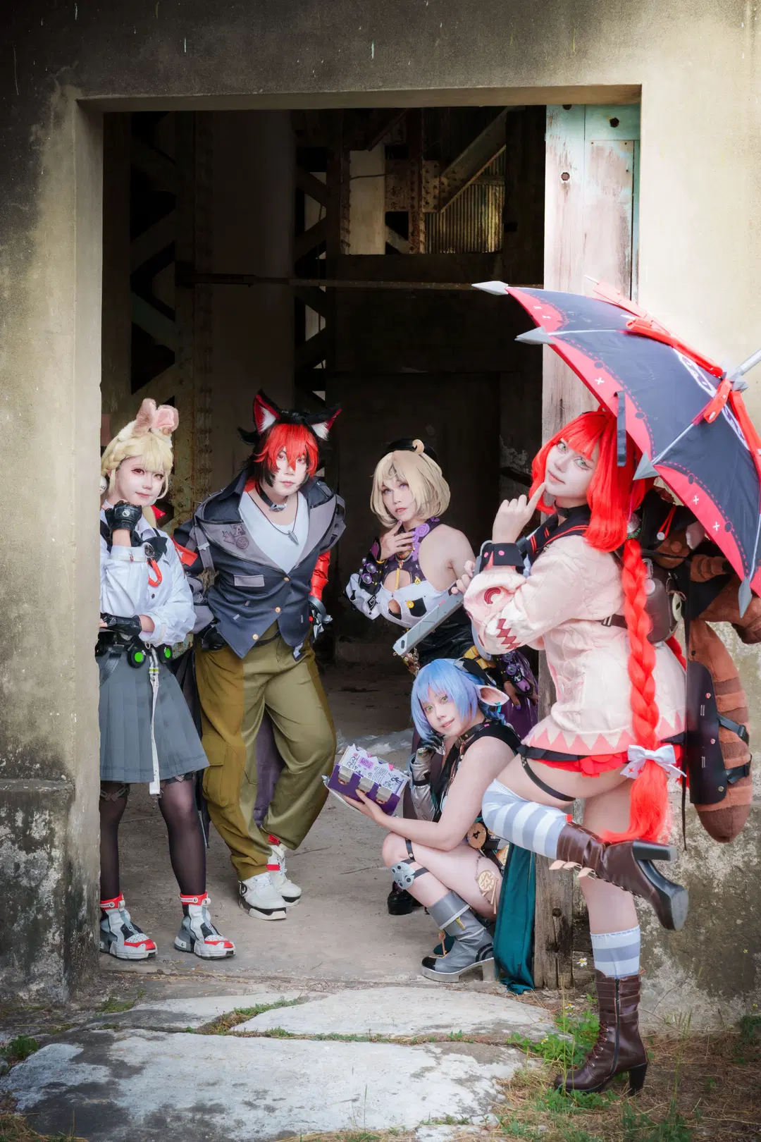 【イドリー・マーフィー リュシア 狛野真斗 浮波柚叶 アリス コスプレ】廃工場で撮る『ゼンレスゾーンゼロ』怪談風合わせ撮影 - 柯栗子 - 3枚目