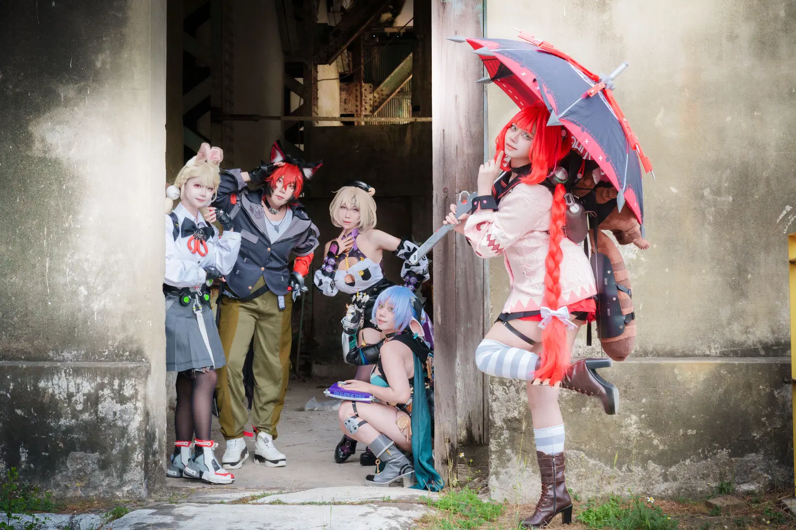 【イドリー・マーフィー リュシア 狛野真斗 浮波柚叶 アリス コスプレ】廃工場で撮る『ゼンレスゾーンゼロ』怪談風合わせ撮影 - 柯栗子 - 6枚目
