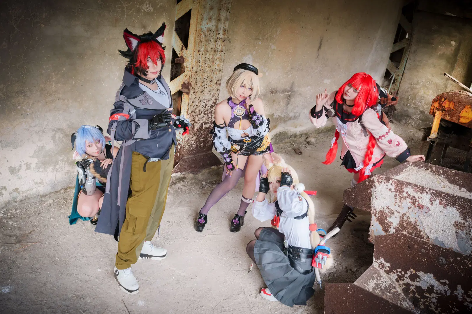 【イドリー・マーフィー リュシア 狛野真斗 浮波柚叶 アリス コスプレ】廃工場で撮る『ゼンレスゾーンゼロ』怪談風合わせ撮影 - 柯栗子 - 8枚目