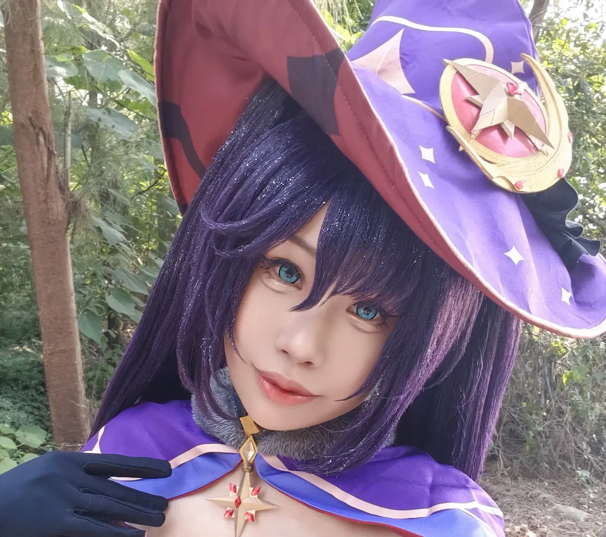 原神莫娜cos，魔法帽下热到无法思考的占星术士 - 柯栗子 - 第2张