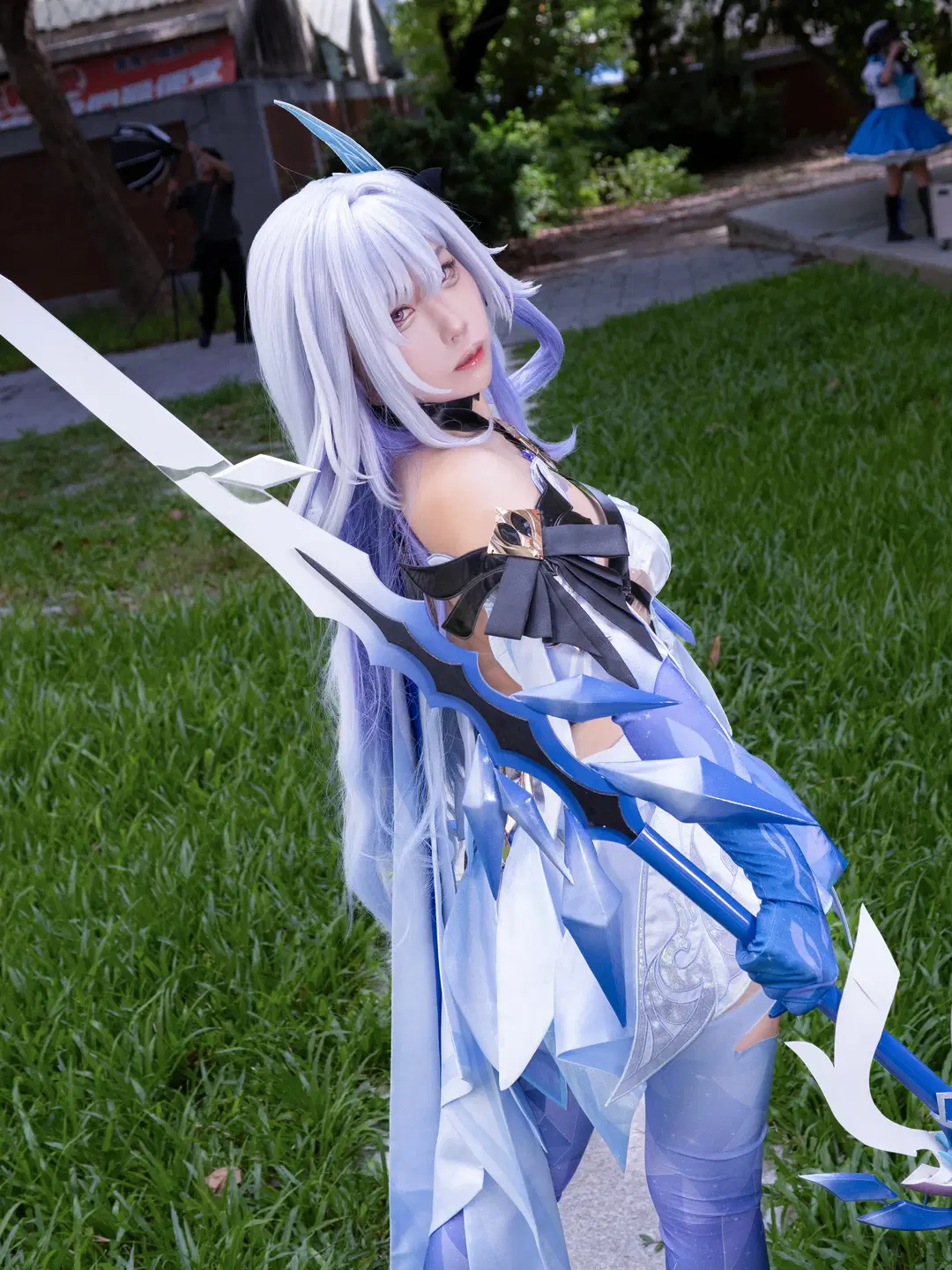 [Skirk cosplay] Genshin Impact Location Shoot: Heatstroke Convention Photo Share by 柯栗子 - Image 6