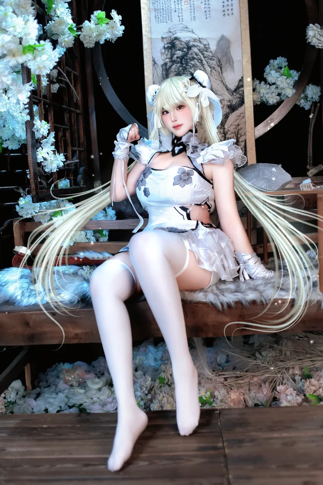 【Yin Ziping cosplay】Chalcedony Ice Core Vintage-Style Qipao Photoshoot Experience by 芫宝 - Image 2