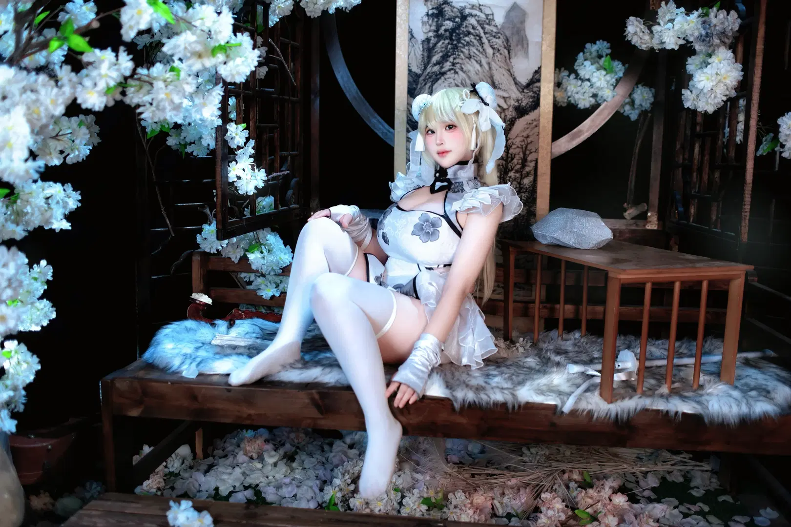 【Yin Ziping cosplay】Chalcedony Ice Core Vintage-Style Qipao Photoshoot Experience by 芫宝 - Image 6