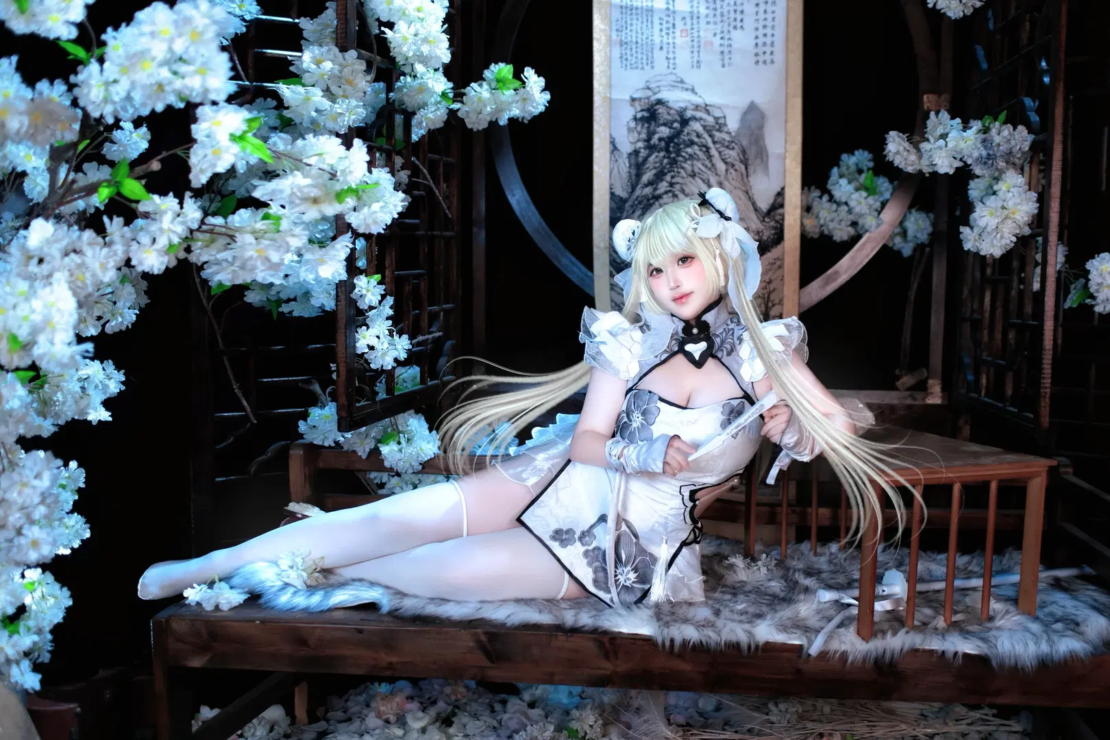 【Yin Ziping cosplay】Chalcedony Ice Core Vintage-Style Qipao Photoshoot Experience by 芫宝 - Image 9