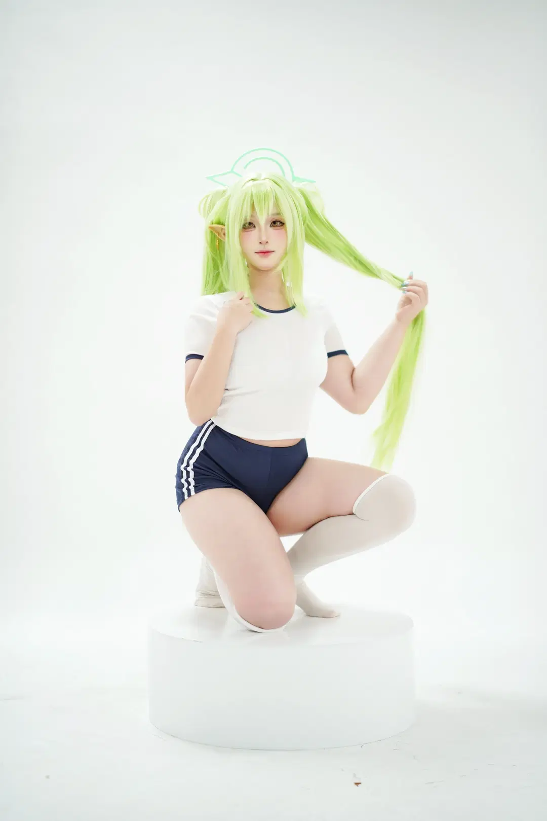【ハイランダー双子のコスプレ】『ブルーアーカイブ』体操服ポーズ参考 - 芫宝 - 7枚目