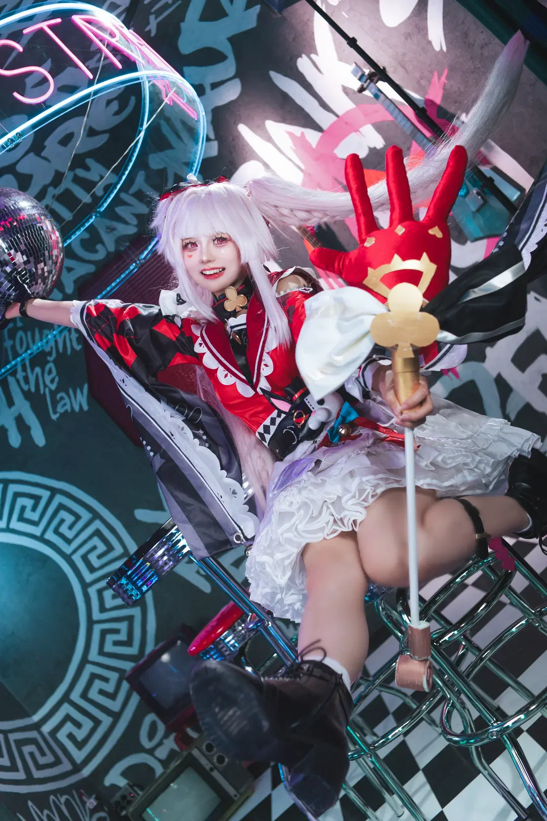 コスプレ, 崩壊：スターレイル, 花火 コスプレ, ツインテール, ネオン風撮影
