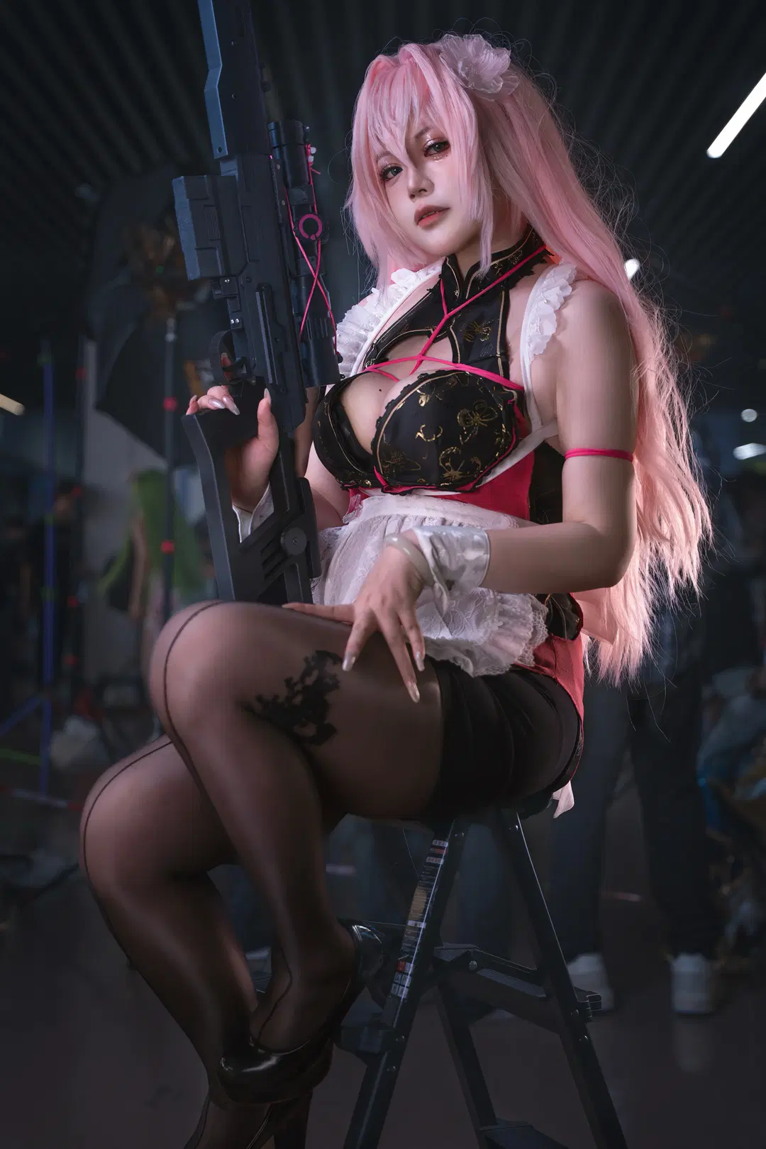 Azur Lane, Azur Lane cosplay, Asuna cosplay, Black Dragonfly Anime Convention, Stockings