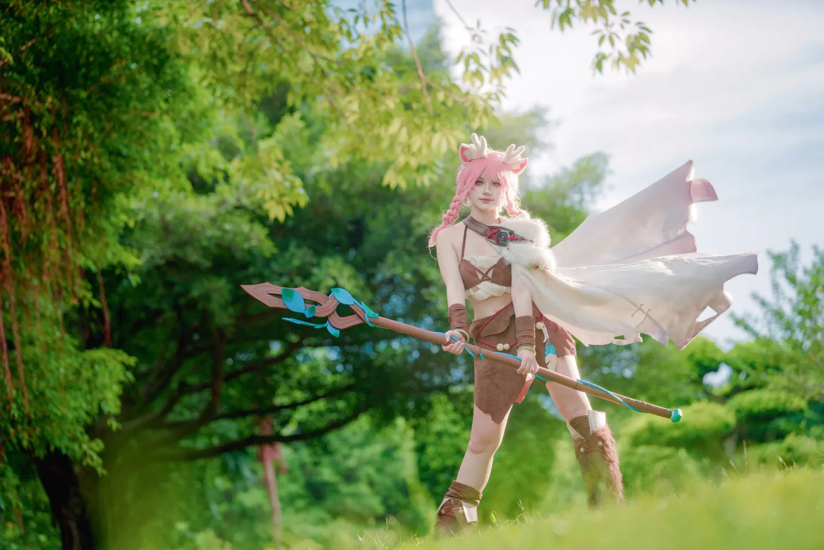 【瑶 コスプレ】『オナー・オブ・キングス』の鹿霊少女、森の光と影が本当に絶妙 - WiFi就是WiFi啊 - 10枚目