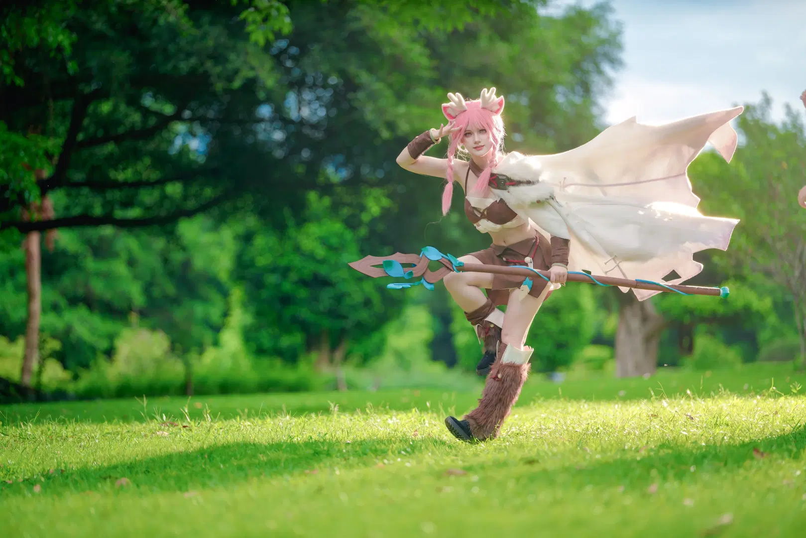 【瑶 コスプレ】『オナー・オブ・キングス』の鹿霊少女、森の光と影が本当に絶妙 - WiFi就是WiFi啊 - 11枚目