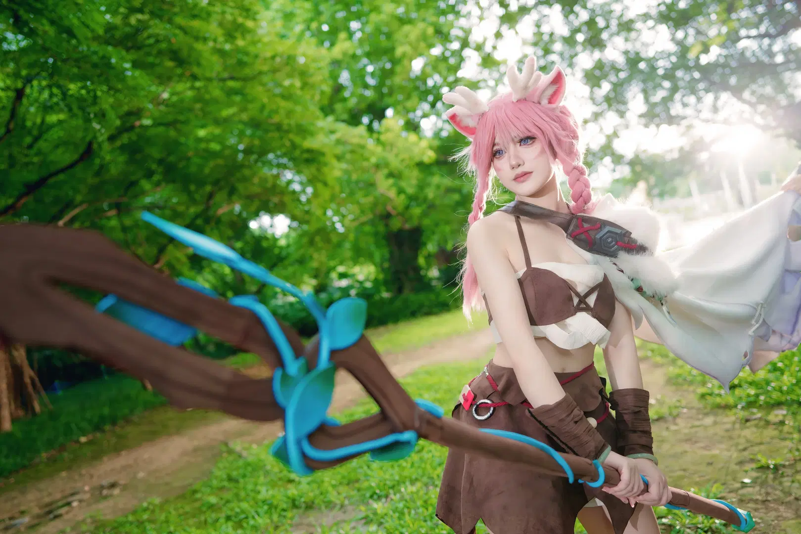 【瑶 コスプレ】『オナー・オブ・キングス』の鹿霊少女、森の光と影が本当に絶妙 - WiFi就是WiFi啊 - 14枚目