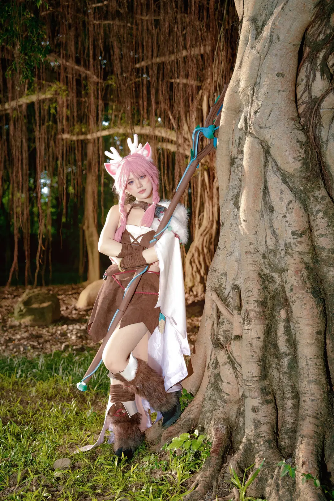 【瑶 コスプレ】『オナー・オブ・キングス』の鹿霊少女、森の光と影が本当に絶妙 - WiFi就是WiFi啊 - 15枚目