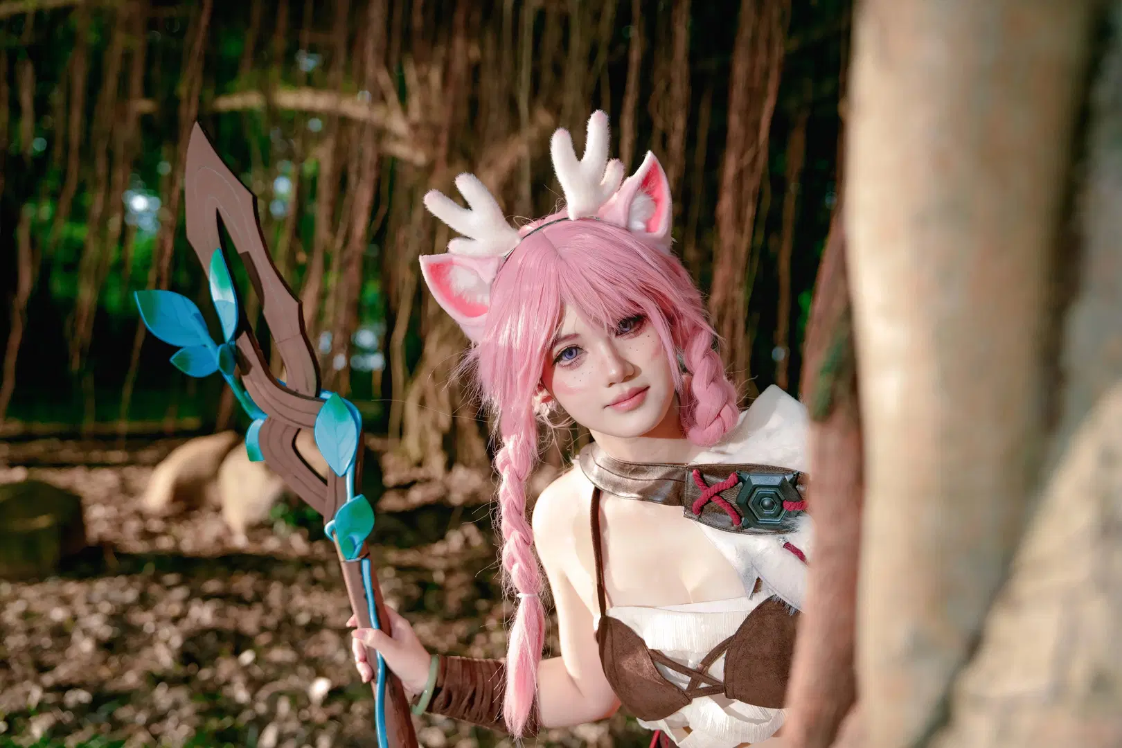 【瑶 コスプレ】『オナー・オブ・キングス』の鹿霊少女、森の光と影が本当に絶妙 - WiFi就是WiFi啊 - 16枚目