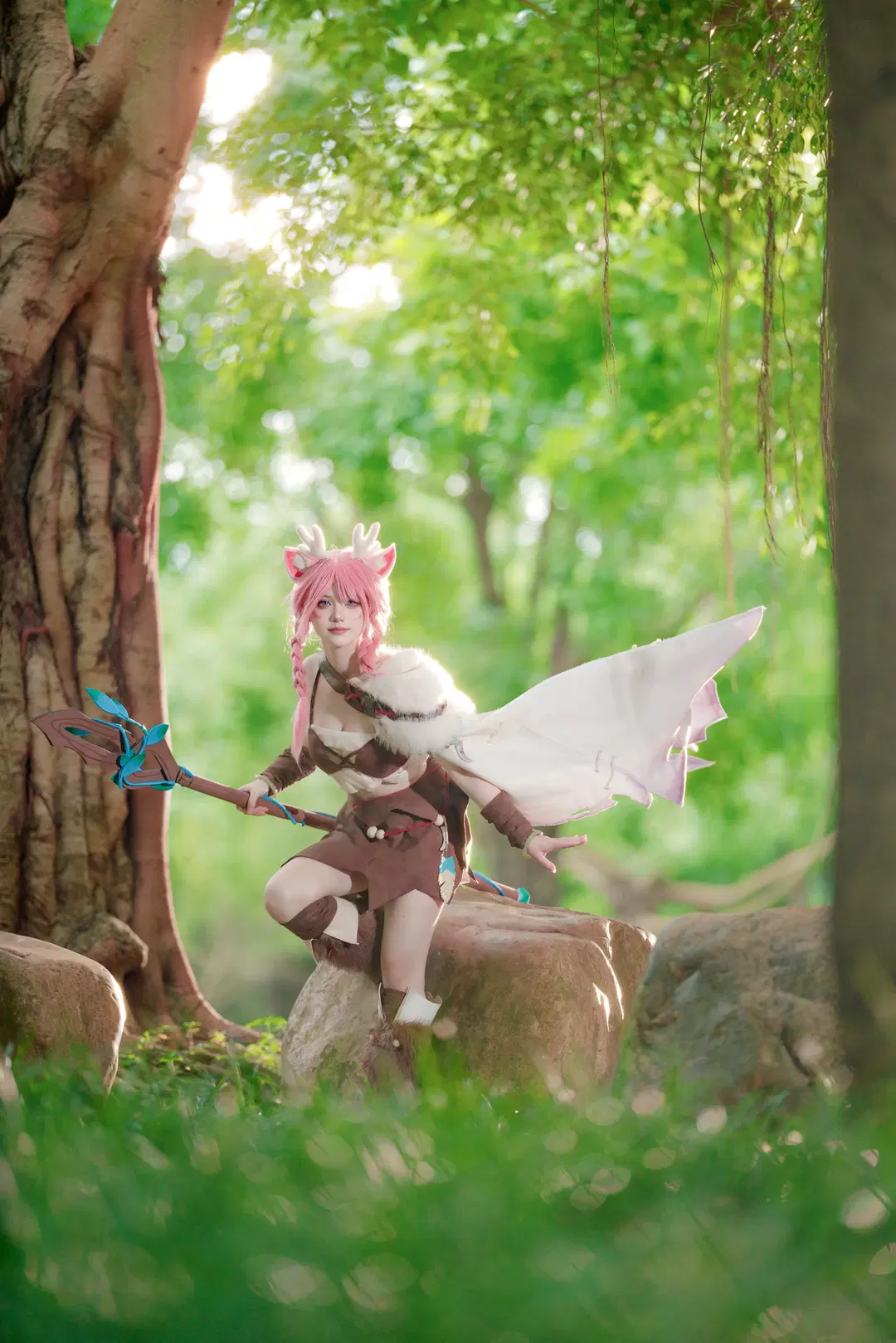 【瑶 コスプレ】『オナー・オブ・キングス』の鹿霊少女、森の光と影が本当に絶妙 - WiFi就是WiFi啊 - 5枚目