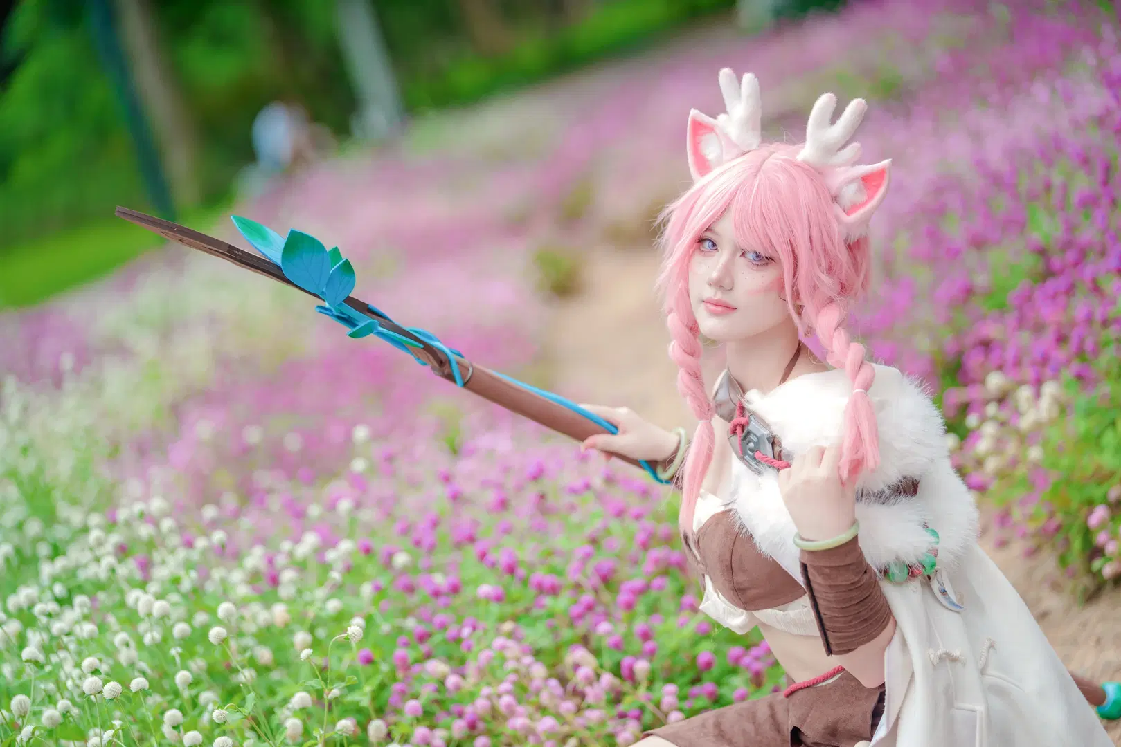 【瑶 コスプレ】『オナー・オブ・キングス』の鹿霊少女、森の光と影が本当に絶妙 - WiFi就是WiFi啊 - 6枚目