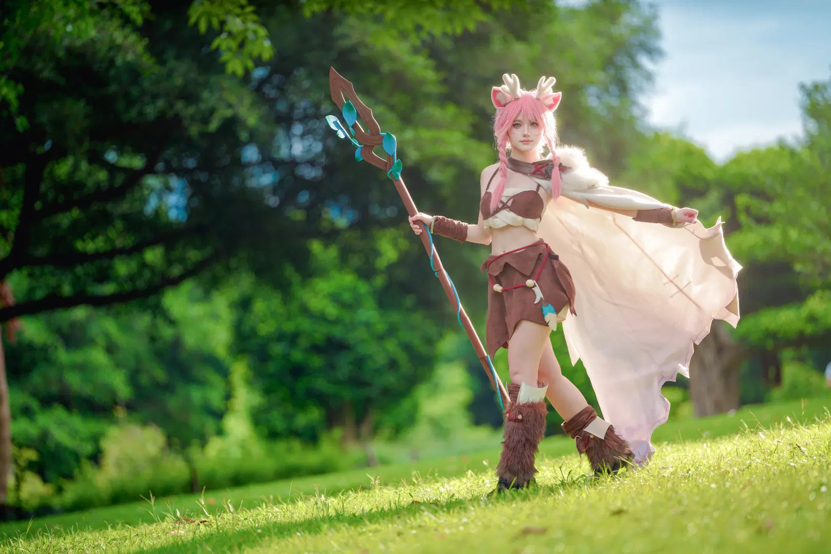 【瑶 コスプレ】『オナー・オブ・キングス』の鹿霊少女、森の光と影が本当に絶妙 - WiFi就是WiFi啊 - 8枚目
