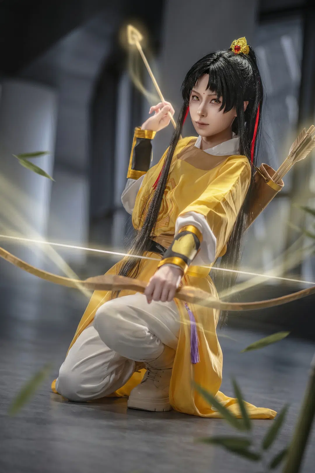 【金凌コスプレ】魔道祖師・金凌、弓を引き絞り見せる少年の切っ先 - 釉夏 - 2枚目