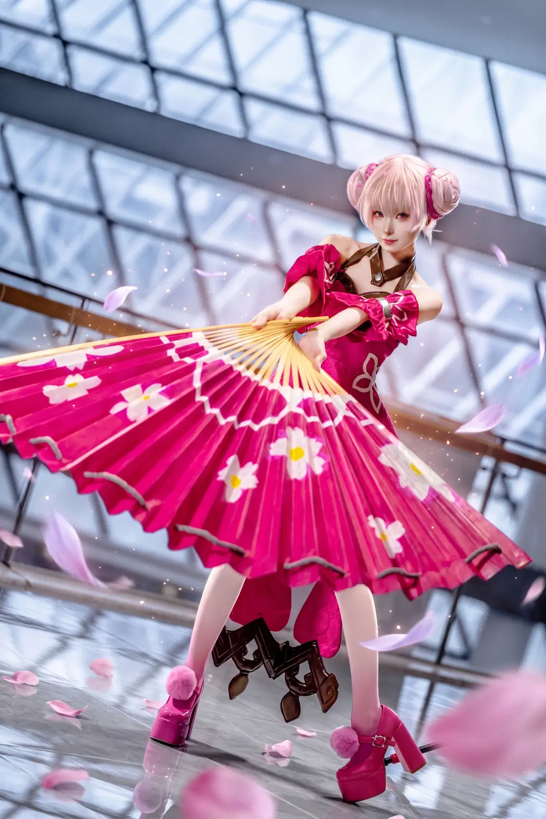 cosplay, Honor of Kings, Xiao Qiao Cosplay, Stockings, Fan dance