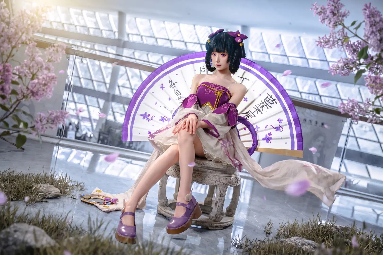 王者荣耀, 古风cos, 小乔cos, 美腿, 丁香结