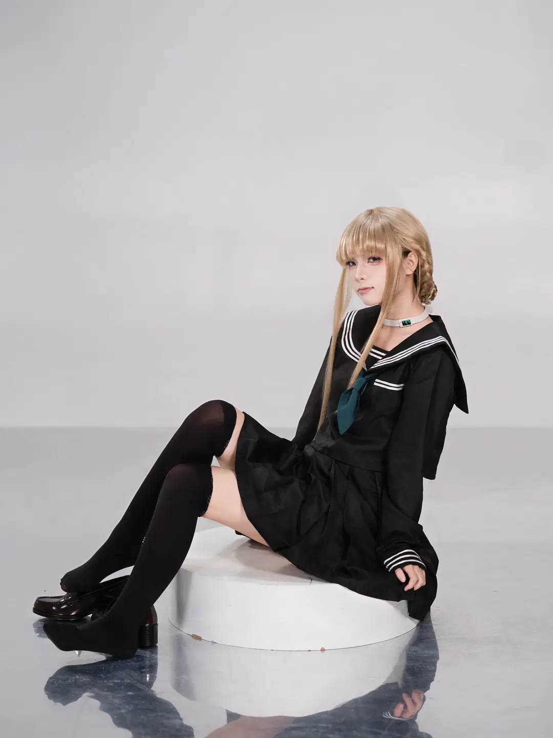 二次元, cosplay, 棚拍, 黑絲, jk制服