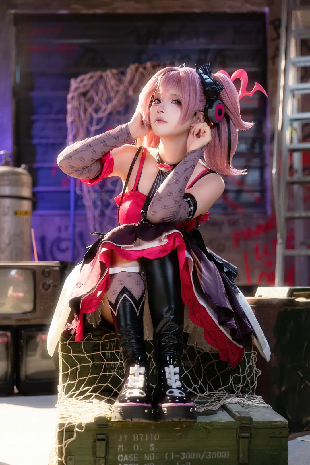 ゼンレスゾーンゼロ, 二次元撮影, コスプレ撮影, アリア コスプレ, ストッキング